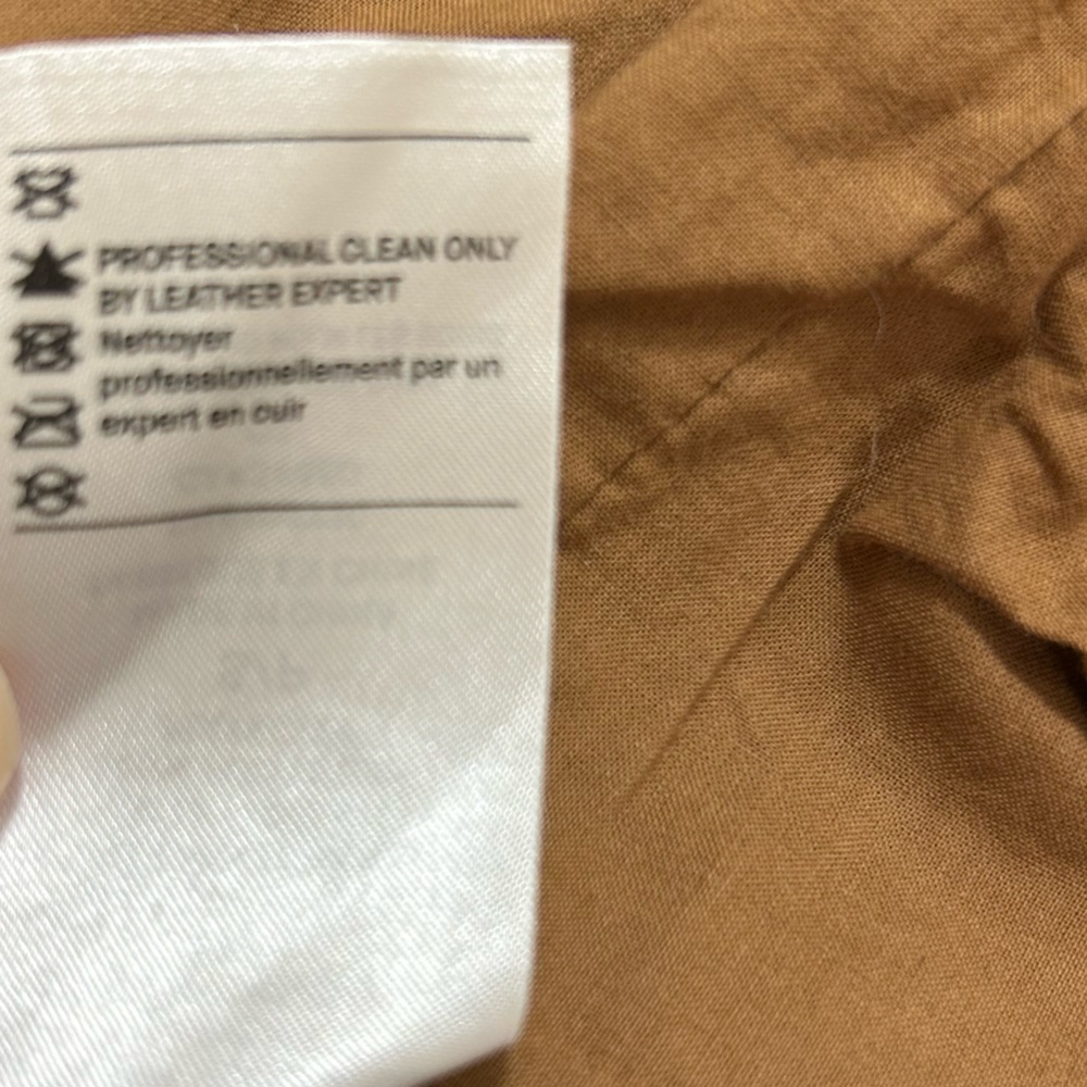 Vince chestnut Brown 100% Leather Jacket - Picture 10 of 10